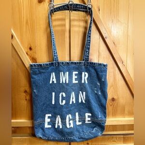 American Eagle Distressed Denim Bag